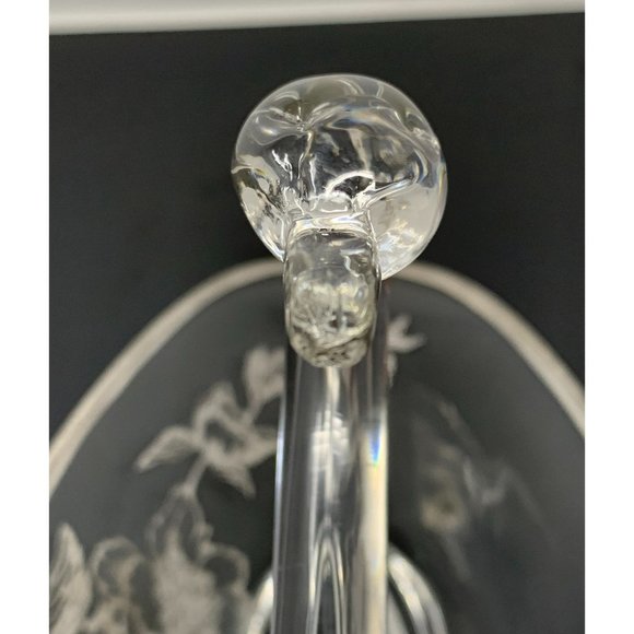 DUNCAN & MILLER #30 PALL MALL Swan Candy Dish ~ Rockwell Peony Silver Overlay - Picture 8 of 10